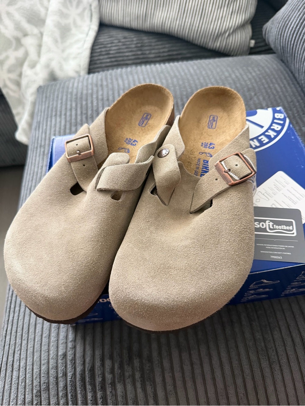 BIRKENSTOCK Men’s Clogs Clogs , Beige Taupe Taupe , 10 US